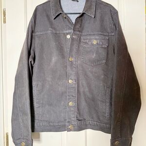 Men's Bulletprufe Oil Waxed Denim Jacket XXL Slate Gray / Match jeans in closet